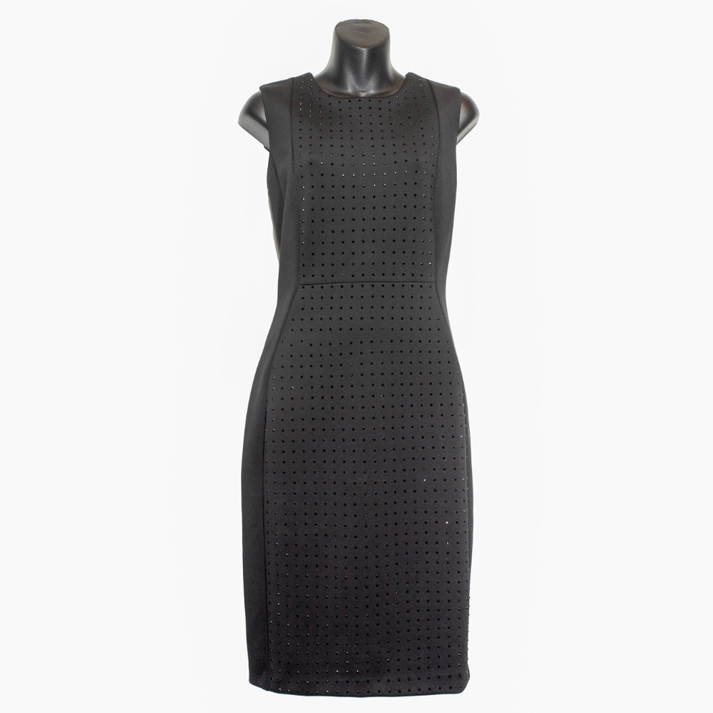 Karl Lagerfeld Black Sheath Sparkly Mini Dress